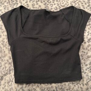 Black shein crop top